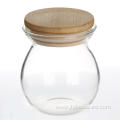 Glass Storage Jar Airtight Container with Bamboo lid